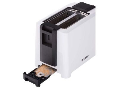 Product image detailed view 2 Cloer 3531 ws 2 slice toaster white