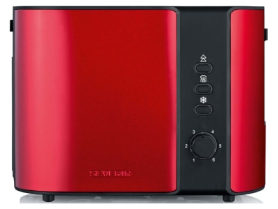 Product image Severin AT 2217 Fire Red sw 2 slice toaster 800W red
