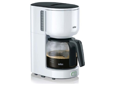 Product image detailed view Braun KF 3120 WH ws Coffee maker with glass jug