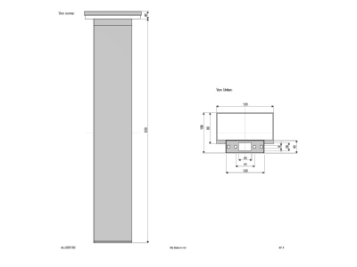 Mazeichnung EVN WLL65081502 Wegeleuchte 3000K  230V  625lm