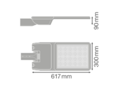 Mazeichnung LEDVANCE SLFLEXLA110W727RV30S LED Mastleuchte 727  Z48 60