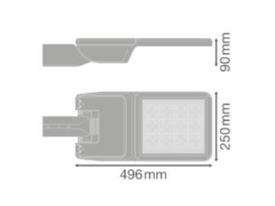 Mazeichnung LEDVANCE SLFLEXMD58W727RV30ST LED Mastleuchte 727  Z48 60