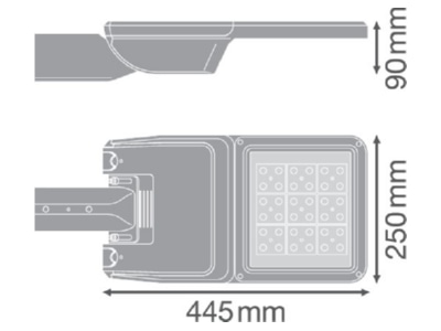 Mazeichnung LEDVANCE SLFLEXSM13W740RV30ST LED Mastleuchte 740  Z48 60