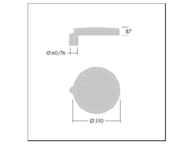 Mazeichnung Zumtobel CT L 36L10  96635160 LED Mastleuchte 730 CT L 36L10 96635160