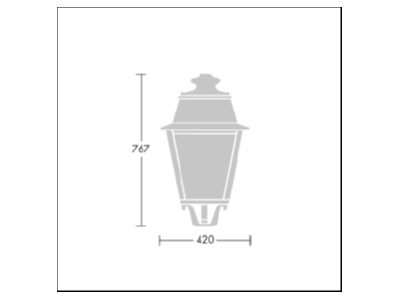 Mazeichnung Zumtobel EP 145 LED  96679886 LED Mastaufsatzleuchte 727 EP 145 LED 96679886