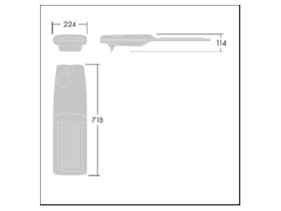 Mazeichnung Zumtobel IP 48L35   96636177 LED Strassenleuchte 740 IP 48L35  96636177