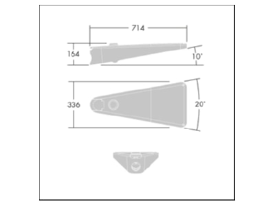 Mazeichnung Zumtobel UA 12L35   96671764 LED Strassenleuchte 740  anthr  UA 12L35  96671764