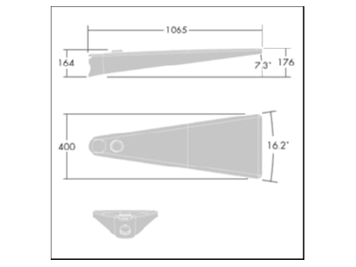 Mazeichnung Zumtobel UA 48L35   96671773 LED Strassenleuchte 740  anthr  UA 48L35  96671773