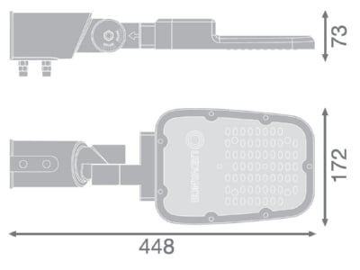 Mazeichnung Ledvance SLAREASPDSMV30W740 LED Strassenleuchte 740