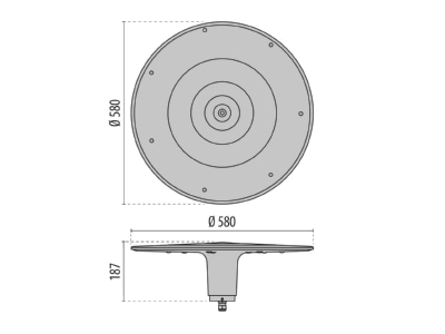 Mazeichnung Performance in Light 30402490102 LED Mastleuchte 3000K