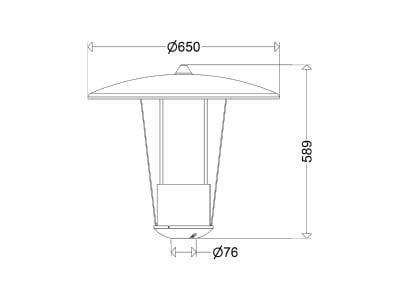 Mazeichnung Schuch 543 0803 G2 LED Pilzleuchte 4000K