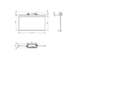 Mazeichnung RP Technik AGC009ML AZ LED Rettungszeichenleuchte ZB   ML  anthrazit