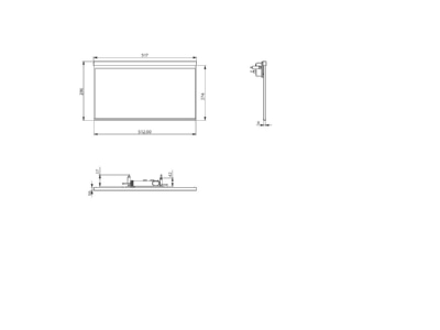 Mazeichnung RP Technik AGR009ML LED Rettungszeichenleuchte ZB   ML  weiss