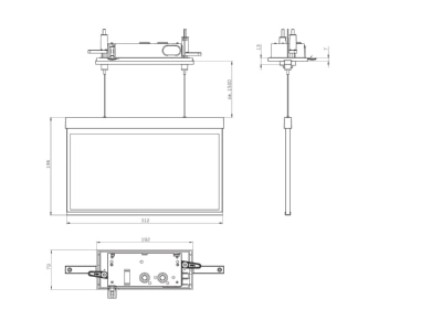 Mazeichnung RP Technik AXCC009ML E LED Rettungszeichenleuchte ZB   ML