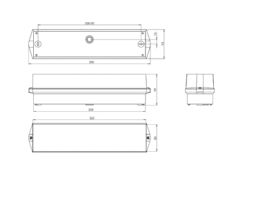 Mazeichnung RP Technik KWIW039ML Sicherheitsleuchte ZBA   ML