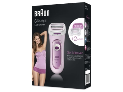 Product image detailed view Procter Gamble Braun LS 5360 pink  192657 Dry lady shave LS 5360 pink 192657