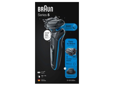 Product image front Procter Gamble Braun 51 B1200s Shaver

