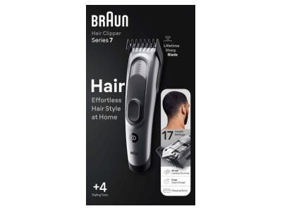 Product image detailed view 1 Procter Gamble Braun HC7390 Haircutter accumulator operated
