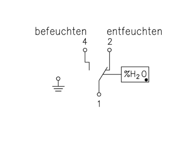 Anschlussbild Alre it HI 1 Kanalhygrostat mech  30 100  WE 230VAC