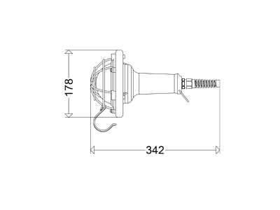 Ma�zeichnung Schuch e9310F EX LED Handleuchte 6500K