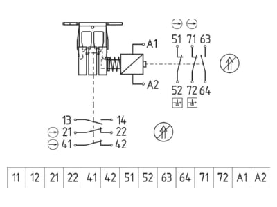 Anschlussbild Schmersal AZM 161CC  01187892 Sicherheitszuhaltung AZM161 AZM 161CC 01187892