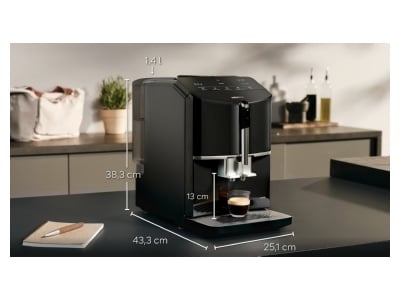 Produktbild Detailansicht 1 Siemens SDA TF301E19 klav l sw Kaffeevollautomat EQ 300