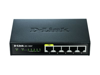 Produktbild DLink DES 1005P E 5 Port Layer2 Switch