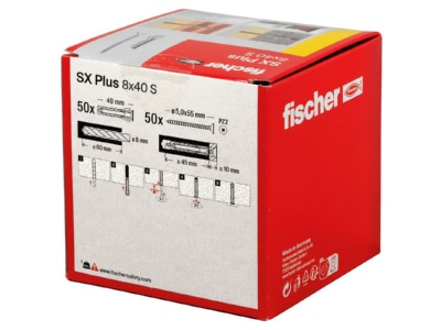 Product image detailed view 1 Fischer DE SX Plus 8x40 S All purpose plug
