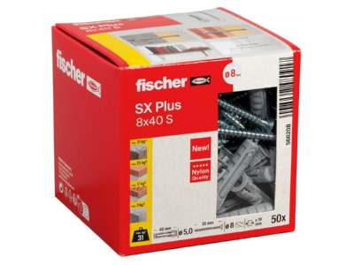Product image detailed view 5 Fischer DE SX Plus 8x40 S All purpose plug