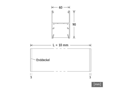 Mazeichnung LTS STRL6103370840DALIsw LED Lichtmodul 840  DALI  sw