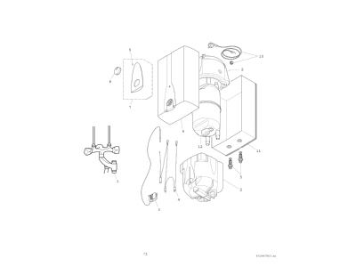 Explosionszeichnung 2 Bosch Thermotechnik TR2500 TO 10 B Kleinspeicher 10L Uebertisch