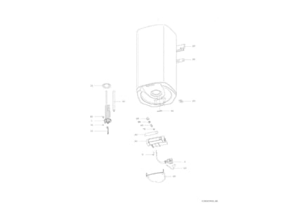 Exploded view 1 Bosch Thermotechnik TR4500T 80 EB Boiler electric
