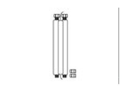 Line drawing 1 Vaillant 302416 Connection tube for solar collector
