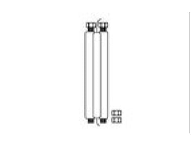 Line drawing 2 Vaillant 302416 Connection tube for solar collector