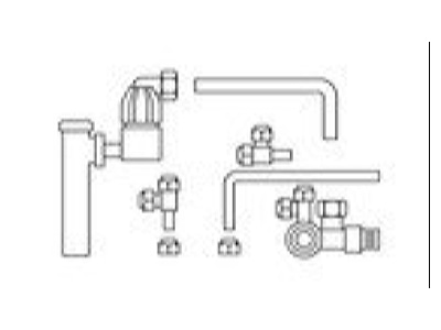 Line drawing Vaillant 000475 Boiler connection group