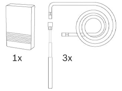 Line drawing 1 Bosch Thermotechnik 7739622860 Accessories spare parts for heat pump
