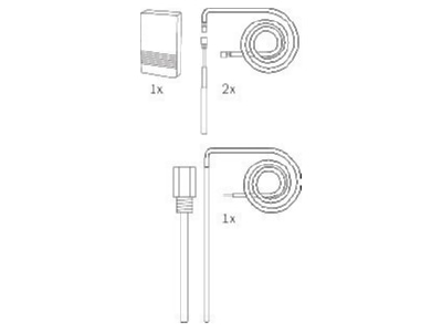 Line drawing 2 Bosch Thermotechnik 7739622861 Accessories spare parts for heat pump