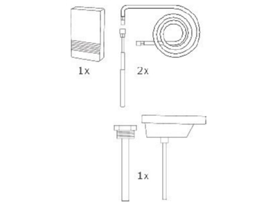 Strichzeichnung 1 Bosch Thermotechnik 7739622862 Fuehlerset 120mm