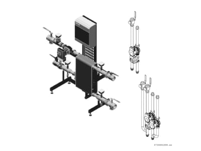 Exploded view 2 Bosch Thermotechnik AWMB 2HK Accessories spare parts for heat pump
