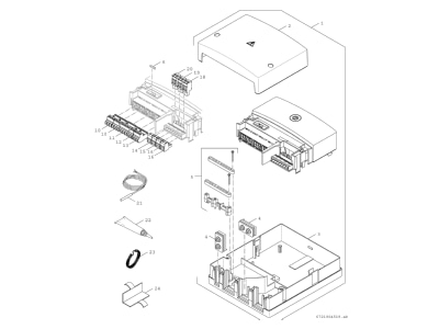 Exploded view 2 Bosch Thermotechnik MM100 Fixed application controller