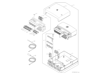 Exploded view 2 Bosch Thermotechnik MS100 Fixed application controller