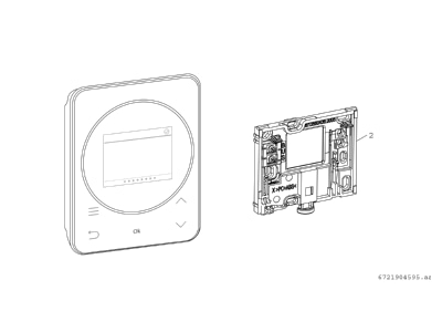 Exploded view Bosch Thermotechnik RT800 Fixed application controller