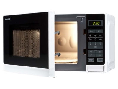 Product image detailed view Sharp R242WW Microwave oven 20l 800W white