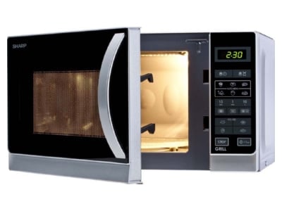 Product image detailed view Sharp R642INW Microwave oven 20l 800W silver