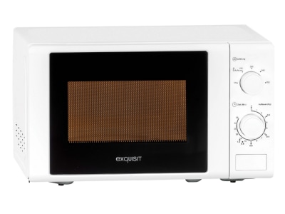 Product image slanted 1 EXQUISIT MW 900 030 ws Microwave oven 20l 700W white
