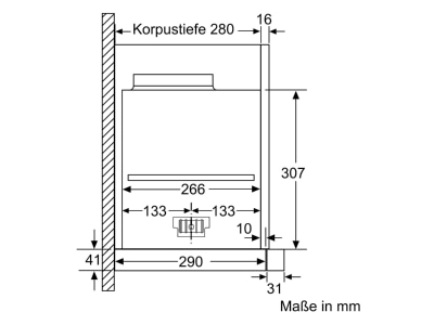 Dimensional drawing 6 Siemens MDA LI69SA684 Flat screen hood 