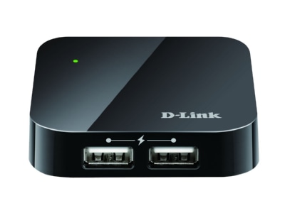 Product image view below DLink DUB H4 E USB Hub 4 A ports
