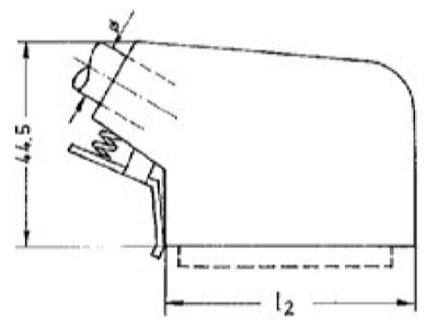 Dimensional drawing 1 Telegaertner H00032A0942 Plug case for industry connector
