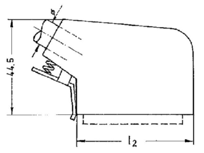 Dimensional drawing 2 Telegaertner H00032A0942 Plug case for industry connector
