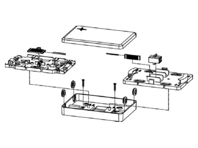 Dimensional drawing Telegaertner 100022200 Splice cassette